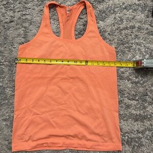 Lululemon Athletica Run Swiftly Orange Racerback Tank Top size 10